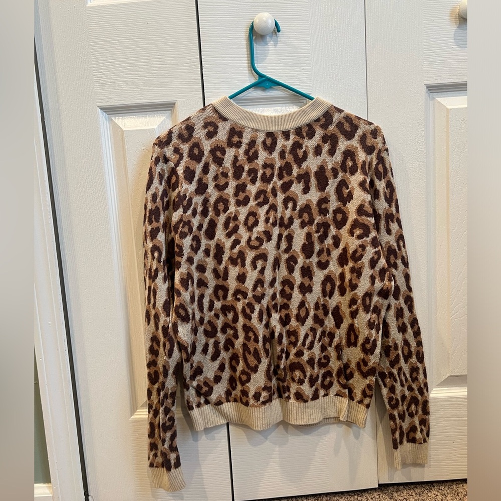 Leopard print sweater